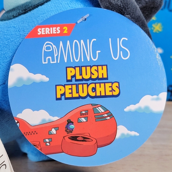 Among Us Blue Crewmate 7" with Black Top Hat Series 2 Collectible Toy Plush NWT - Picture 4 of 5